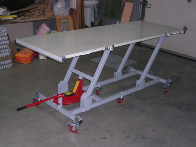 Elevador de motos casero