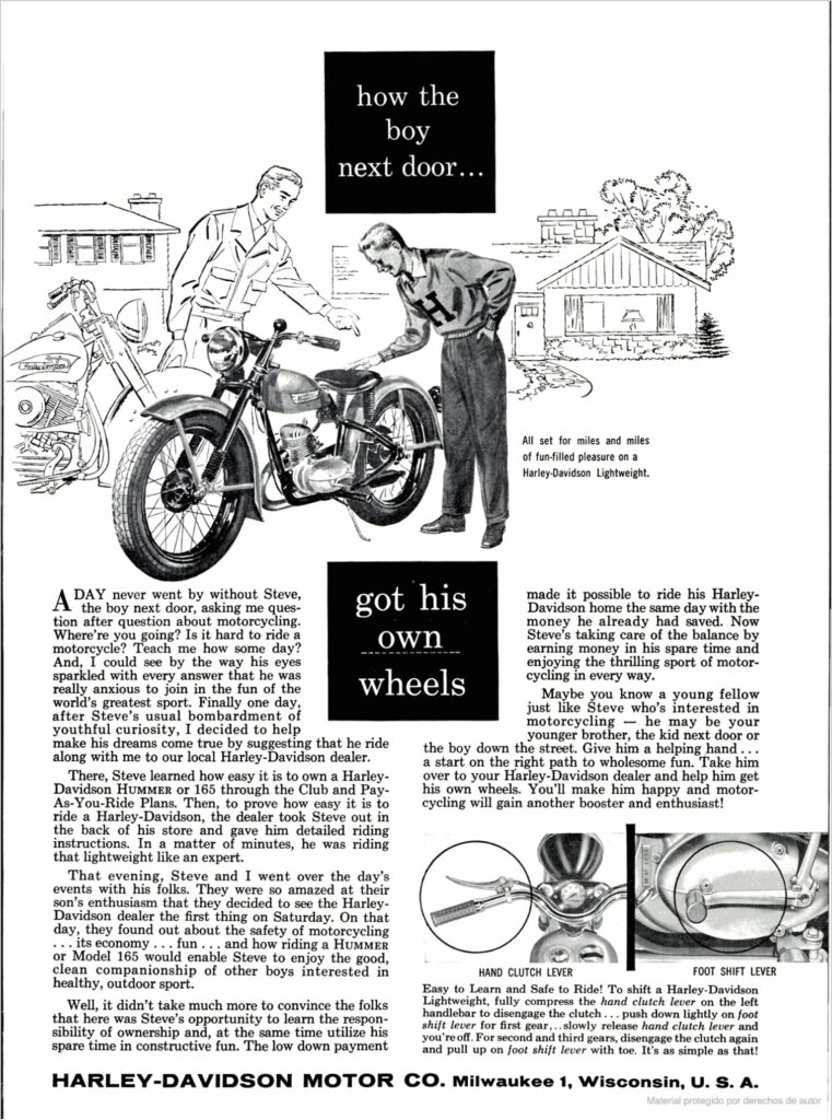 1956 - Harley-Davidson - Hummer 165