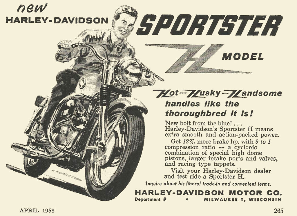 1958 - Harley-Davidson - folleto