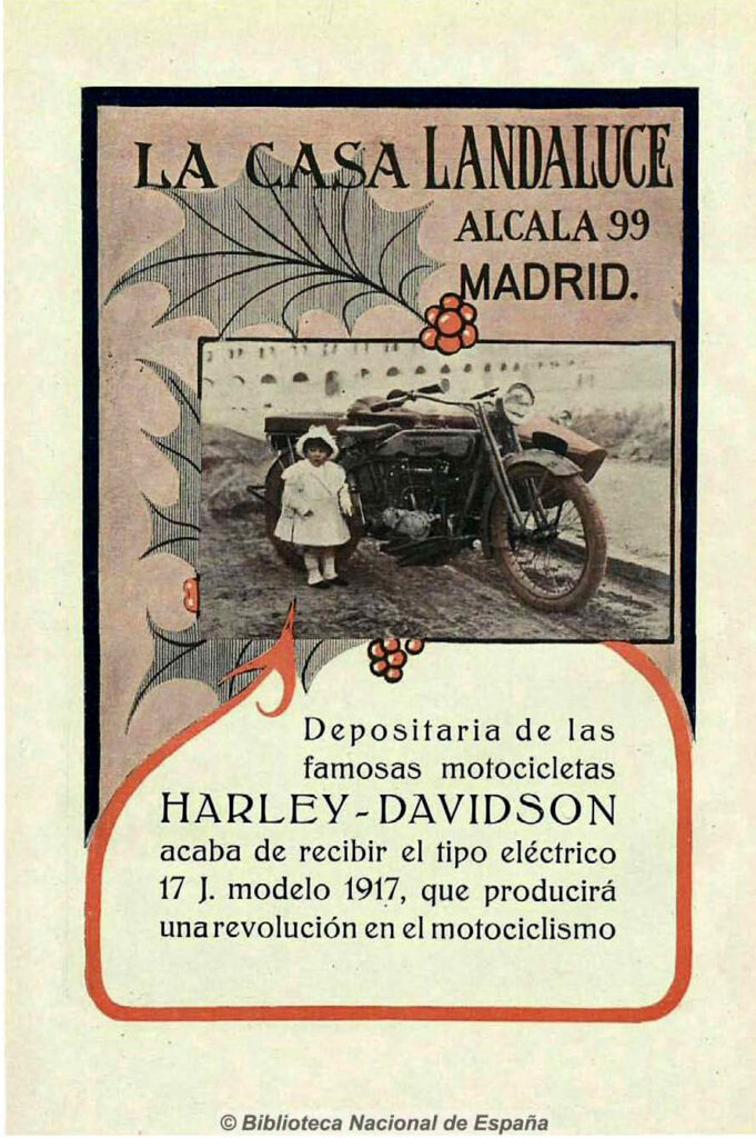 1917 - Anuncio de Harley-Davidson