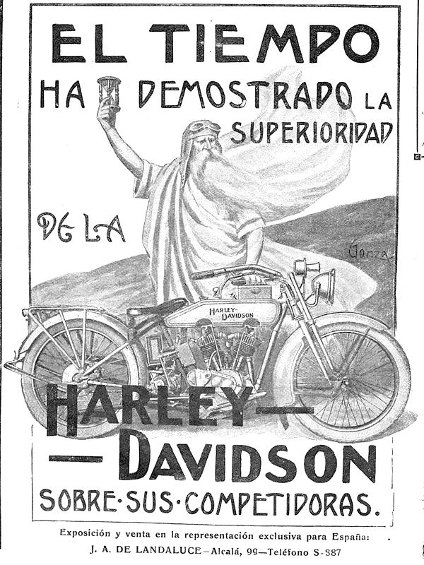 1917 - Anuncio de Harley-Davidson