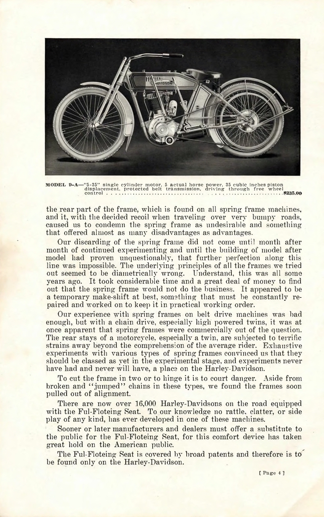 1913 - Harley-Davidson folleto