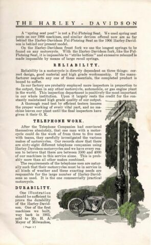 1913 - Harley-Davidson folleto