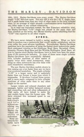 1913 - Harley-Davidson folleto