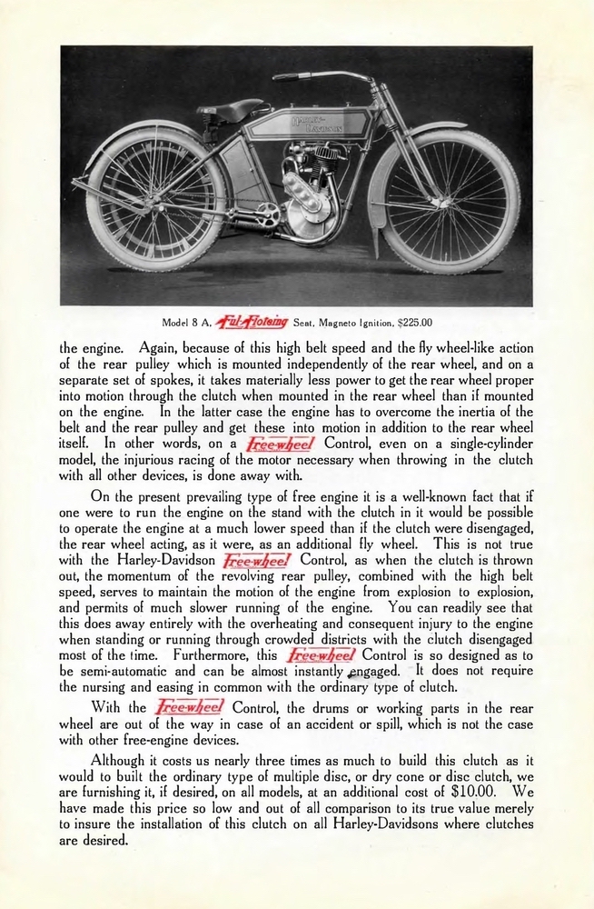 1912 - Harley-Davidson folleto