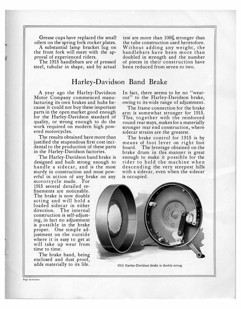 1915 - Harley-Davidson folleto de ventas