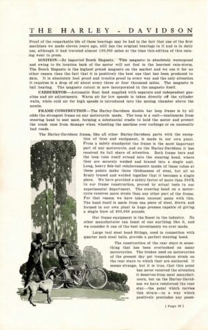 1913 - Harley-Davidson folleto