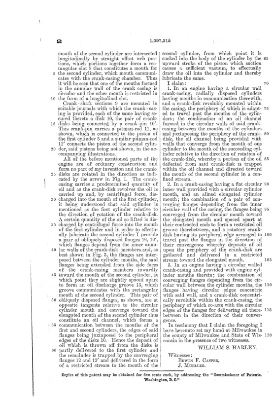 1914 - Patente de William Harley