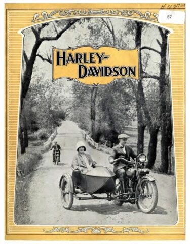 1925 - Harley-Davidson folleto de ventas