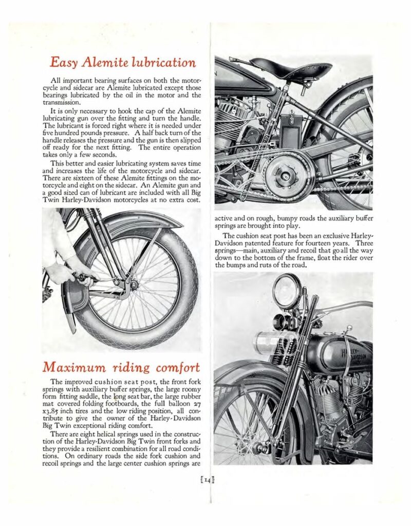 1926 - Harley-Davidson folleto de ventas