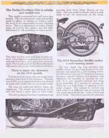1925 - Harley-Davidson folleto de ventas