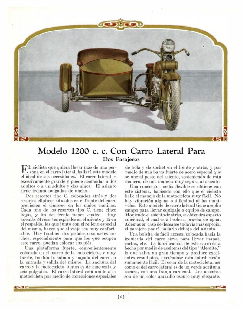 1927 - Harley-Davidson folleto de ventas