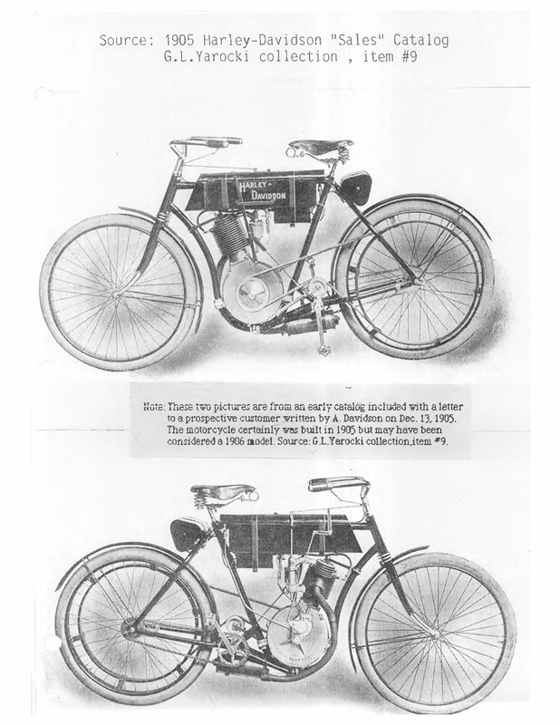 1905 - Harley-Davidson catálogo de ventas