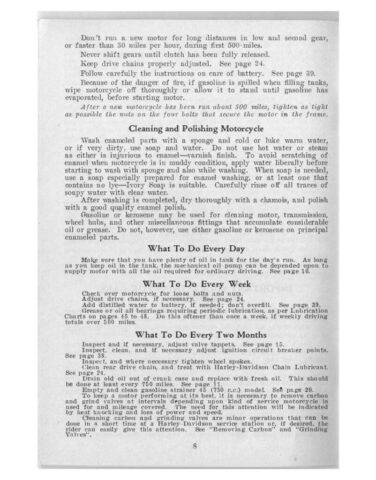 1933 - Harley-Davidson Riders Handbook - 45 twins y singles