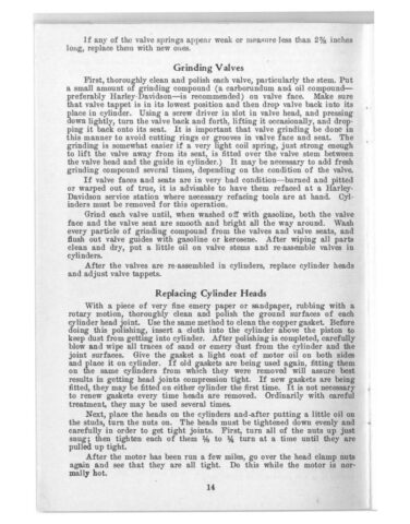 1933 - Harley-Davidson Riders Handbook - 45 twins y singles