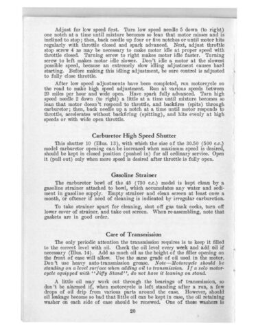 1933 - Harley-Davidson Riders Handbook - 45 twins y singles