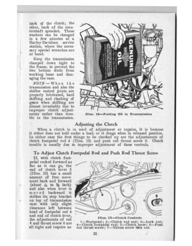 1933 - Harley-Davidson Riders Handbook - 45 twins y singles