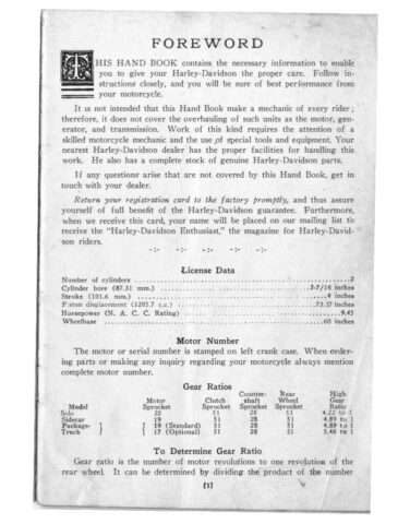 1935 - Harley-Davidson Riders Handbook 74 twin