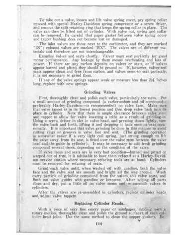 1935 - Harley-Davidson Riders Handbook 74 twin