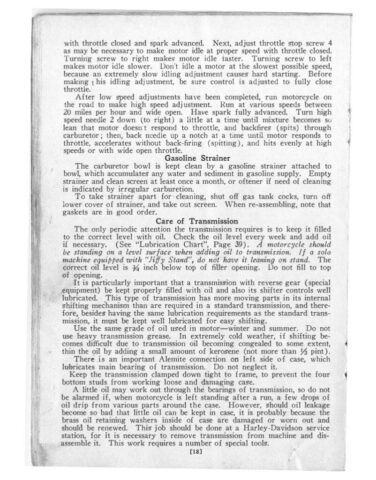 1935 - Harley-Davidson Riders Handbook 74 twin