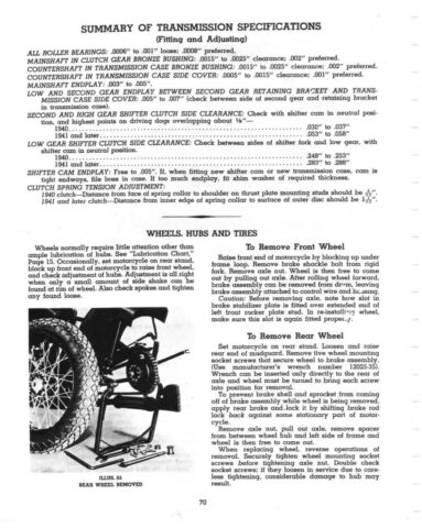 1940 - 1952 - Harley-Davidson WL45 G Operation and maintenance
