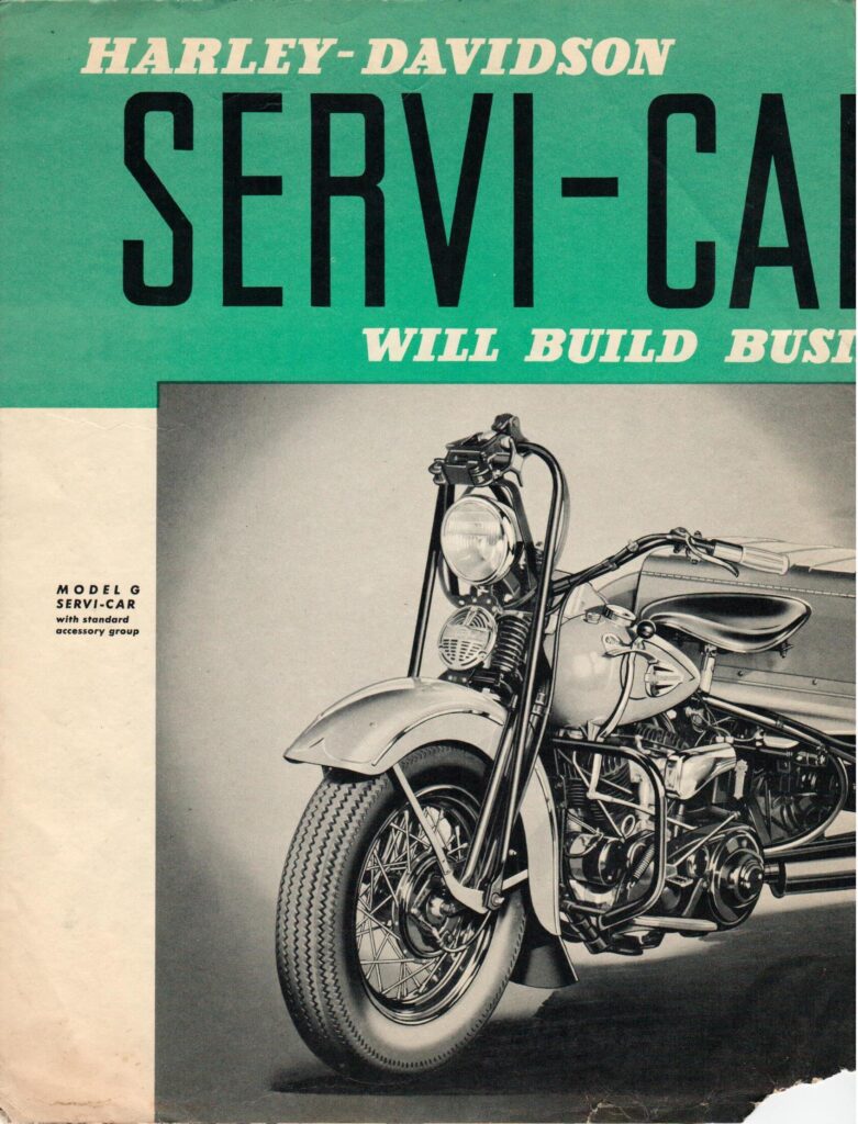 1940 - Harley-Davidson Servicar folleto