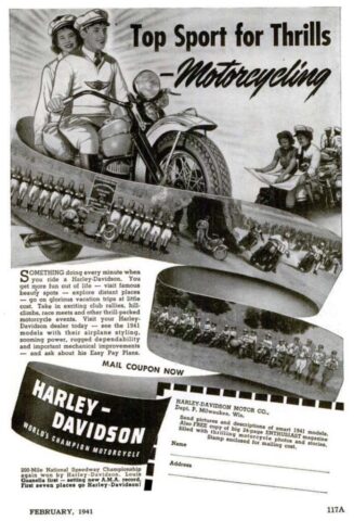 1941 - Harley-Davidson anuncio 1941 - Harley-Davidson anuncio