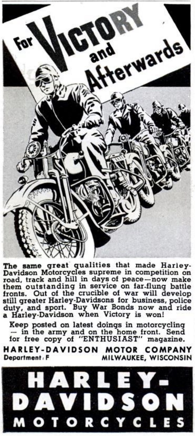 1943 - Harley-Davidson Anuncio