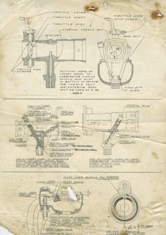 1942 - 1943 Harley-Davidson WLA Generator Literatura Despiece