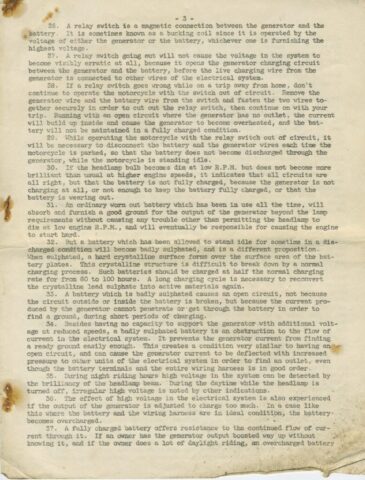 1942 - 1943 Harley-Davidson WLA Generator Literatura Despiece