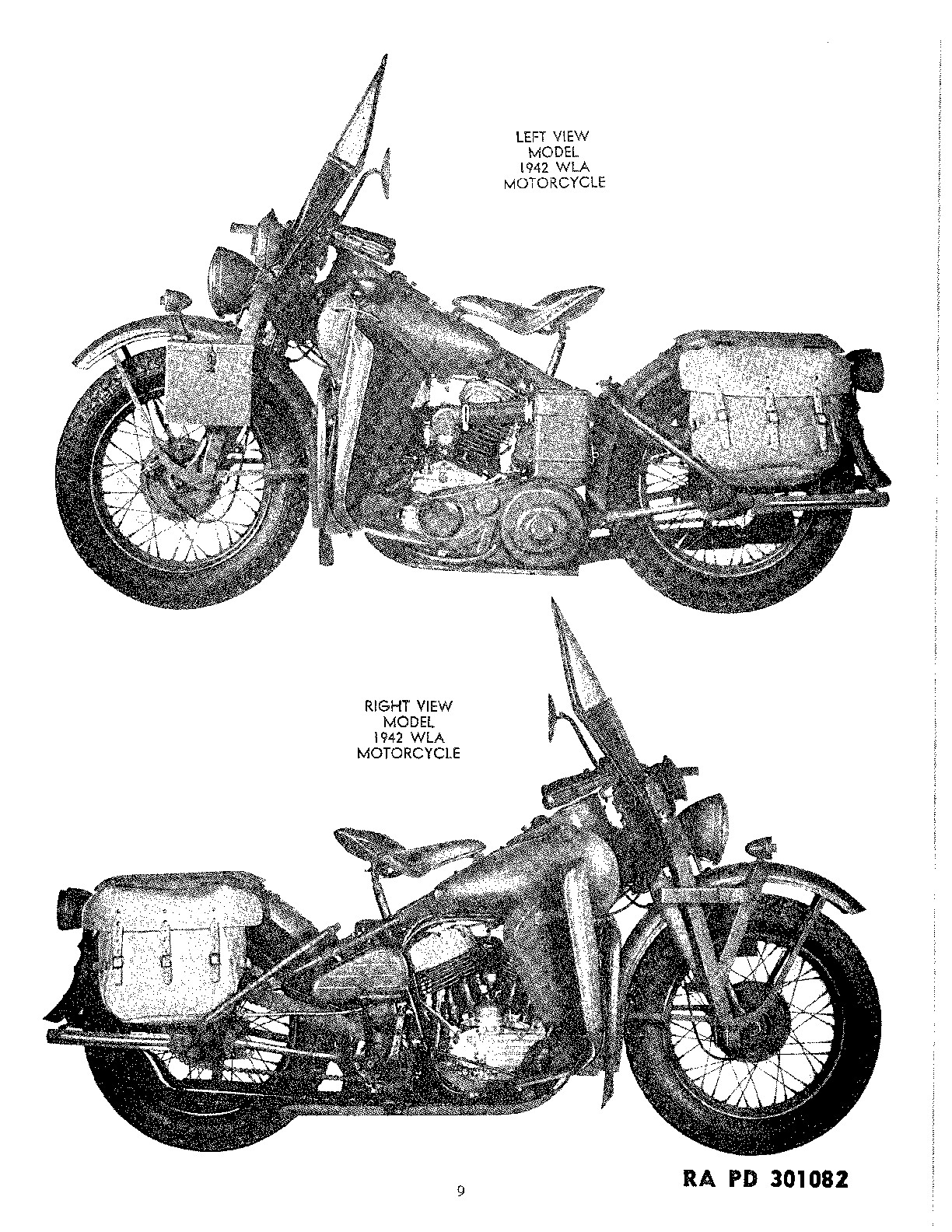 1943 - Harley-Davidson SNL G-523 Service parts catalog