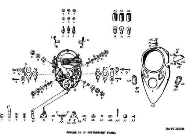 1942 - 1943 Harley-Davidson WLA Generator Literatura Despiece