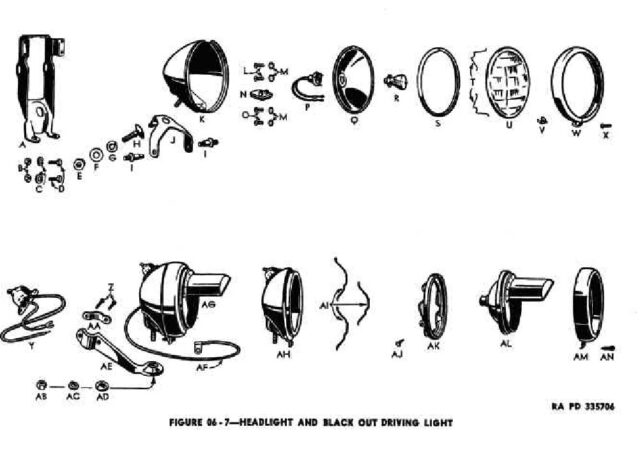 1942 - 1943 Harley-Davidson WLA Generator Literatura Despiece