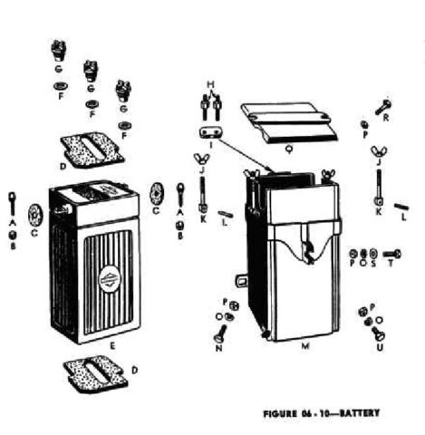 1942 - 1943 Harley-Davidson WLA Generator Literatura Despiece