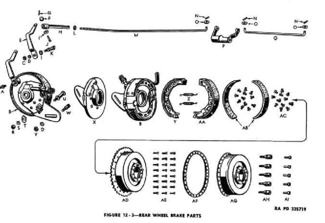 1942 - 1943 Harley-Davidson WLA Generator Literatura Despiece