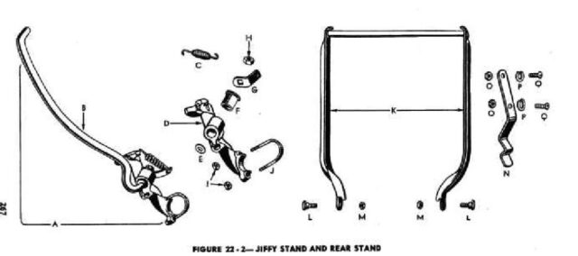 1942 - 1943 Harley-Davidson WLA Generator Literatura Despiece