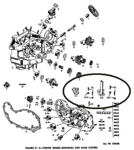1942 - 1943 Harley-Davidson WLA Generator Literatura Despiece