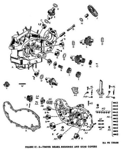 1942 - 1943 Harley-Davidson WLA Generator Literatura Despiece