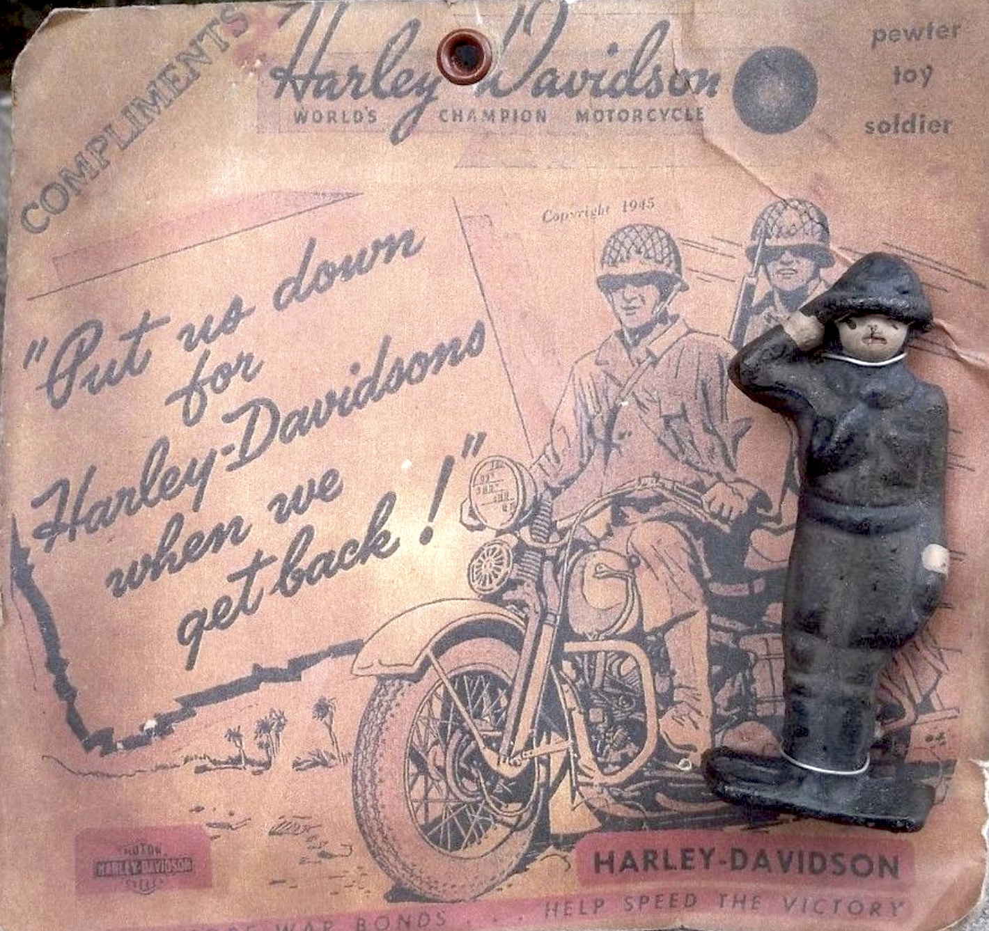 1945 - Harley-Davidson  soldado de juguete