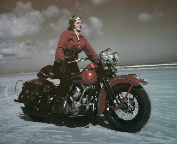 1947 - Harley-Davidson foto de epoca