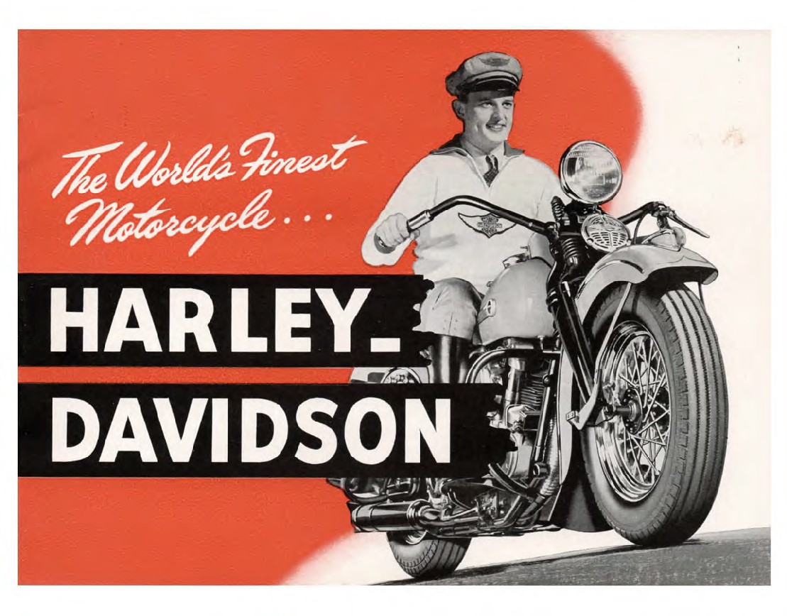 1947 - Harley-Davidson folleto