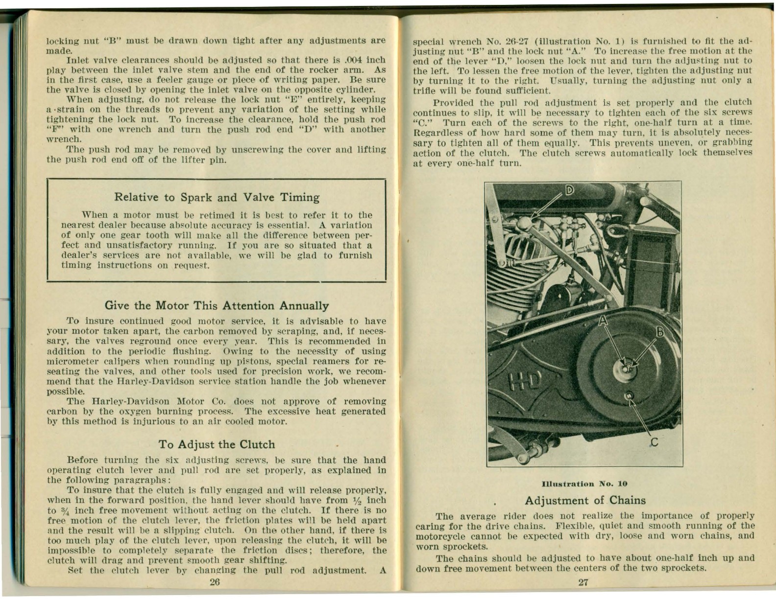 1922 -Harley-Davidson Big Twins Instructions Book