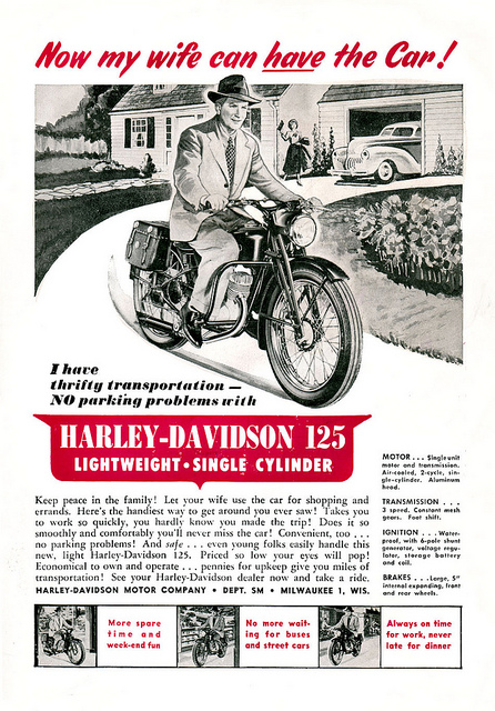 1948- Harley-Davidson - 125 S ad