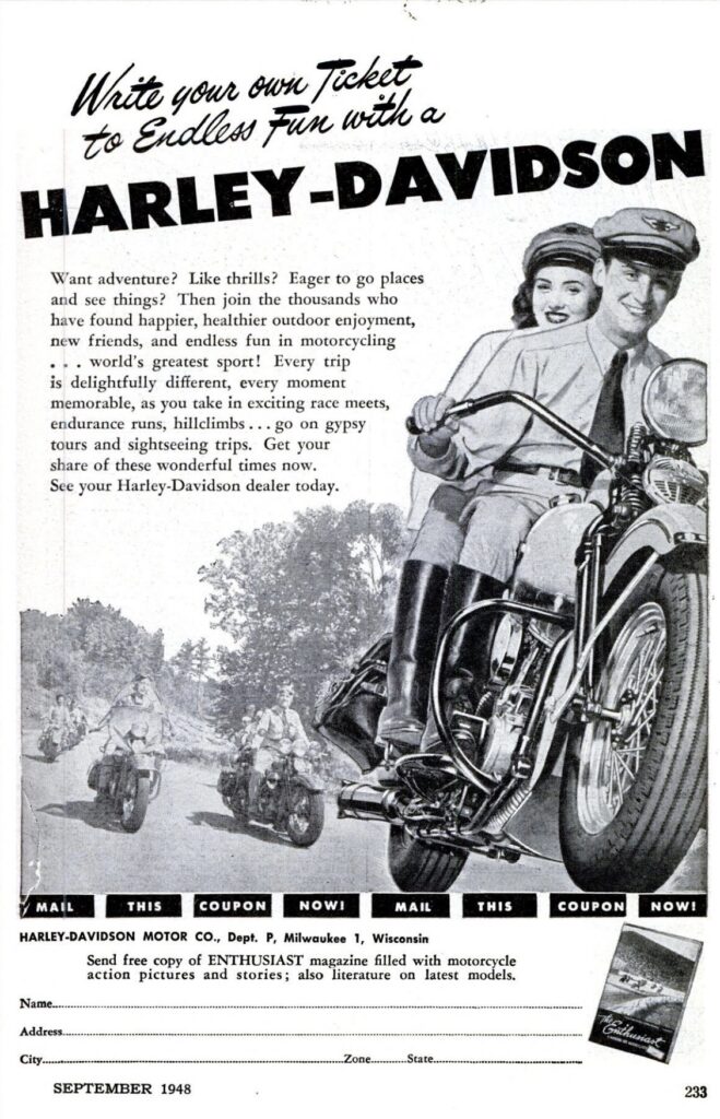 1948 - Anuncio Harley-Davidson