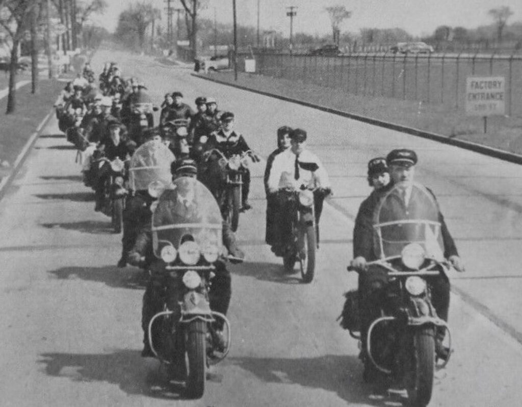 1950 - Harley-Davidson foto de epoca