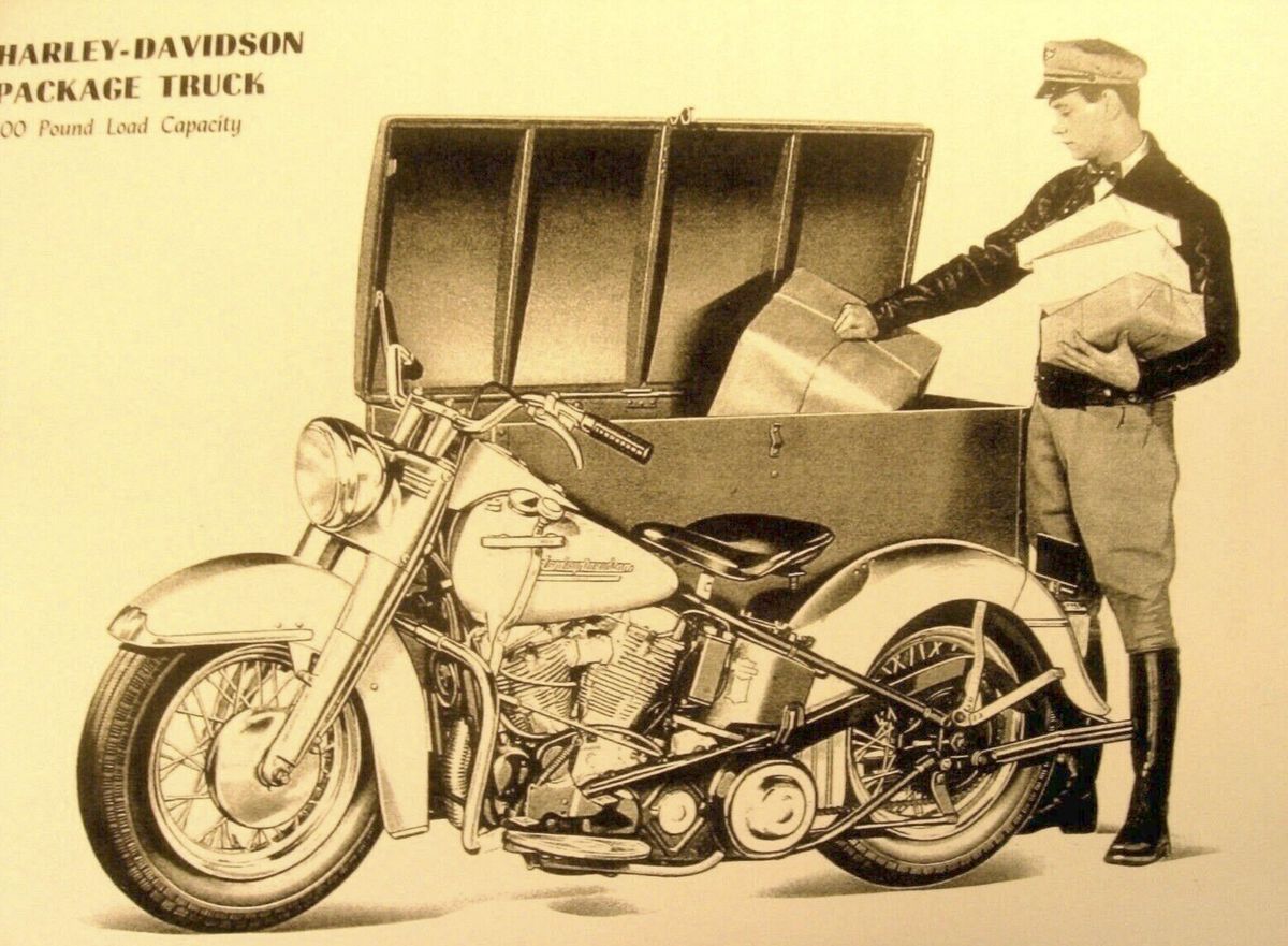 1951 - Harley-Davidson Folleto Counter Dealer