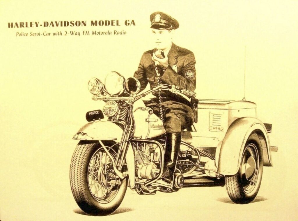 1951 - Harley-Davidson Folleto Counter Dealer