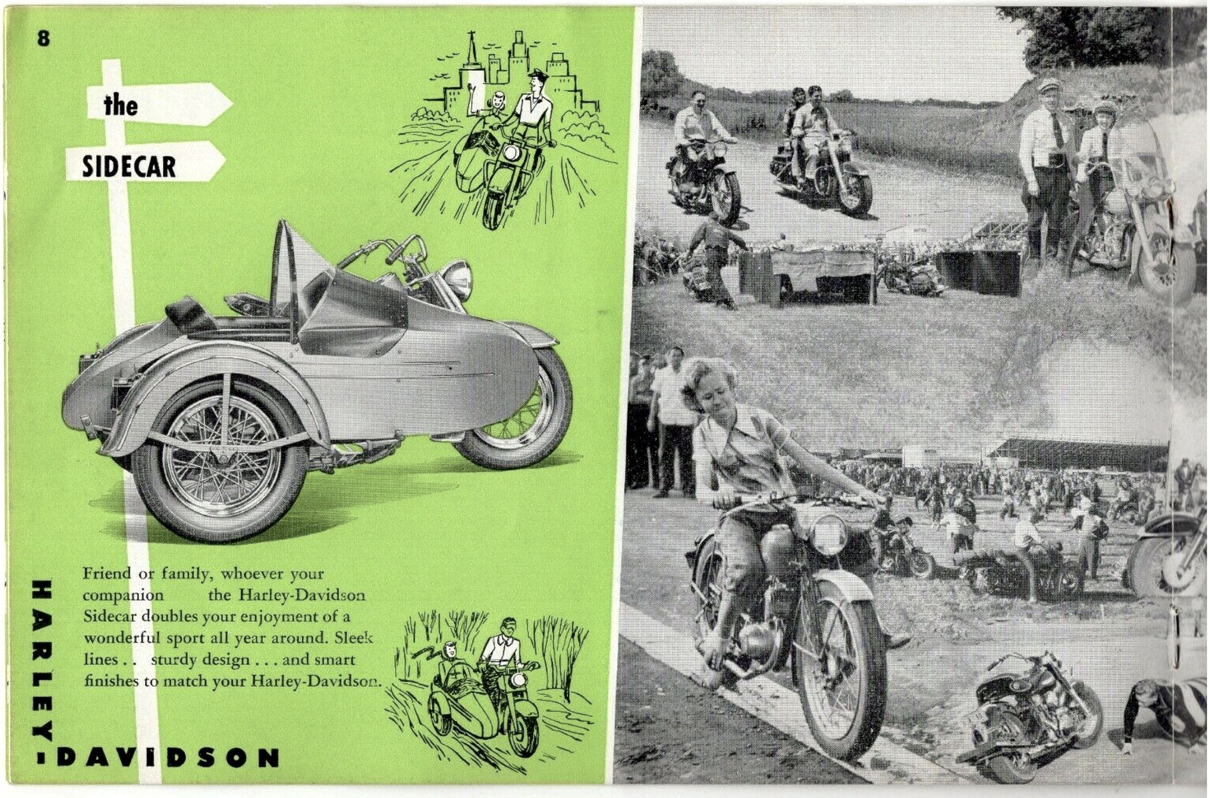 1951 - Harley-Davidson Folleto Have Fun 51
