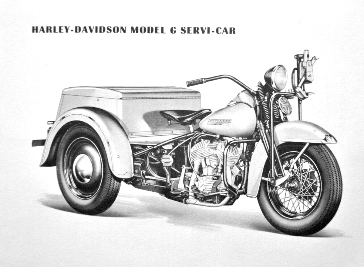 1952 - Harley-Davidson 52GA -Servicar - Derecha