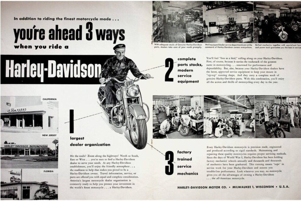 1952 - Harley-Davidson anuncio